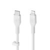 Belkin Kabel BoostCharge USB-C do Lightning silikonowy 2m, biały
